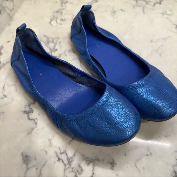 Cole Haan Nike Air Jenni metallic cobalt ballet Flats 6 - Picture 4 of 8